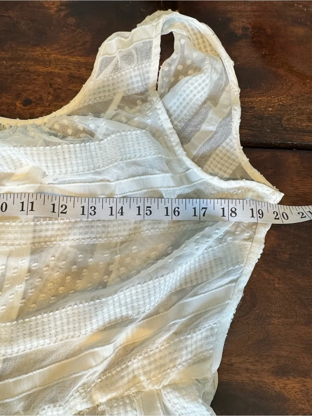 J. CREW Tiered Midi Dress  in Striped Clip Dot- Ivory Sz M Fully Lined Angelcore